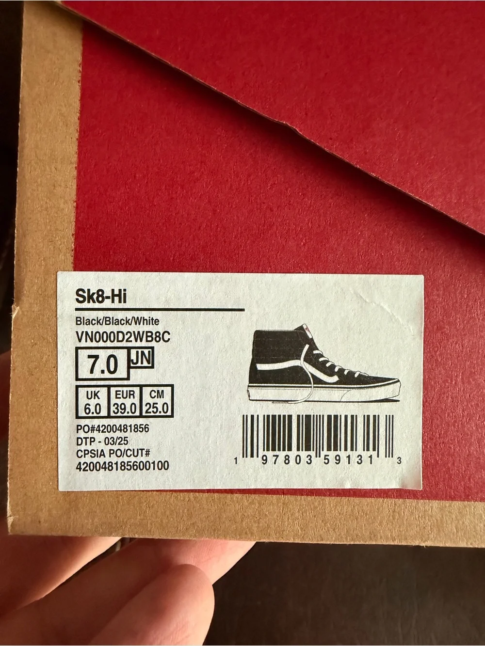 •VANS• Sk8-Hi Black/Black/White Shoes Sneakers >> NIB >> Off the Wall